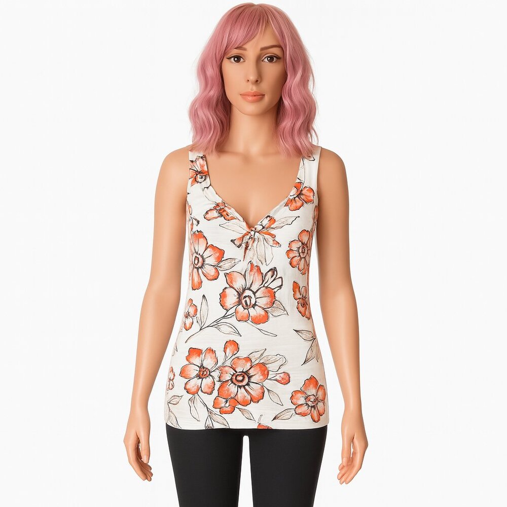American Rag Floral Racerback Banded Tank Top – Size XL